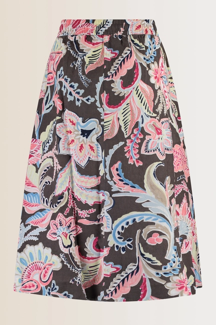 Rok met verfijnde paisleyprint