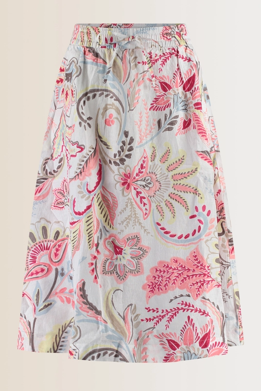 Rok met verfijnde paisleyprint