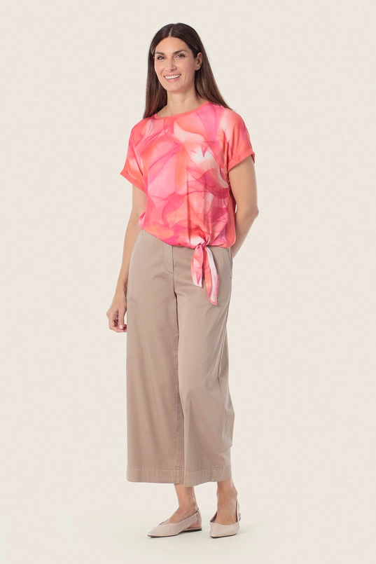 Shirt met abstracte print