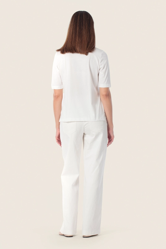 Shirt met bladprint