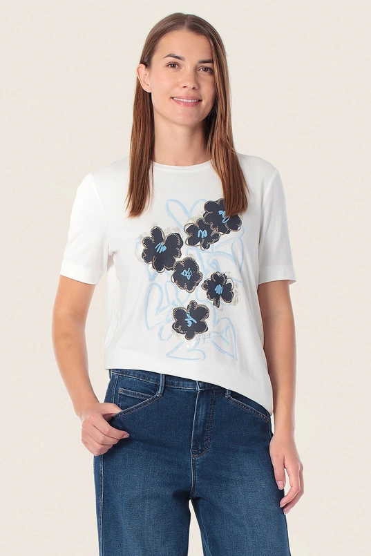 Shirt met bloemendessin