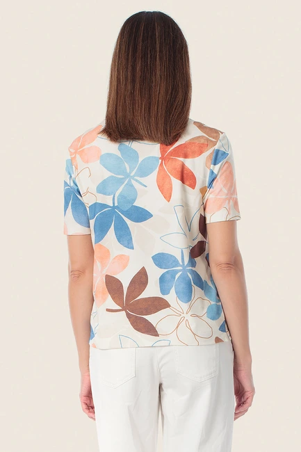 Shirt met botanische print