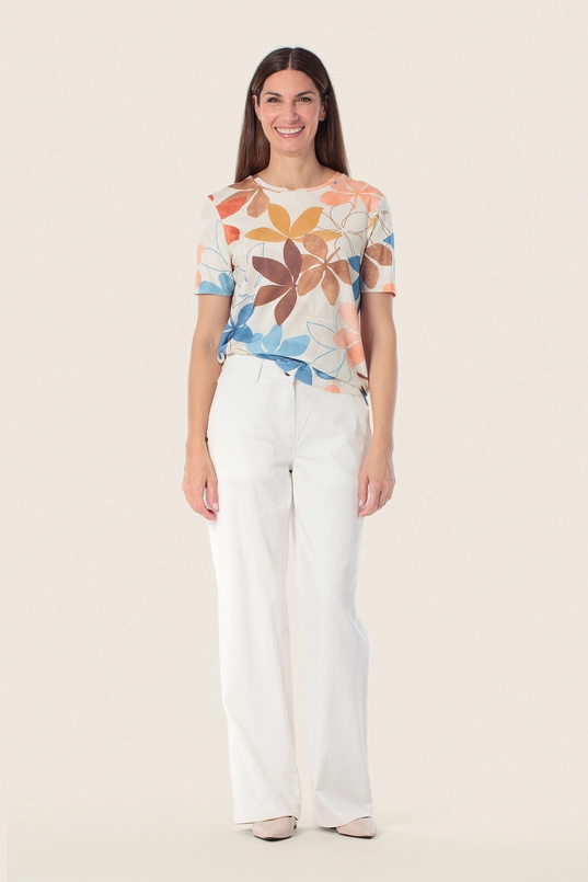 Shirt met botanische print