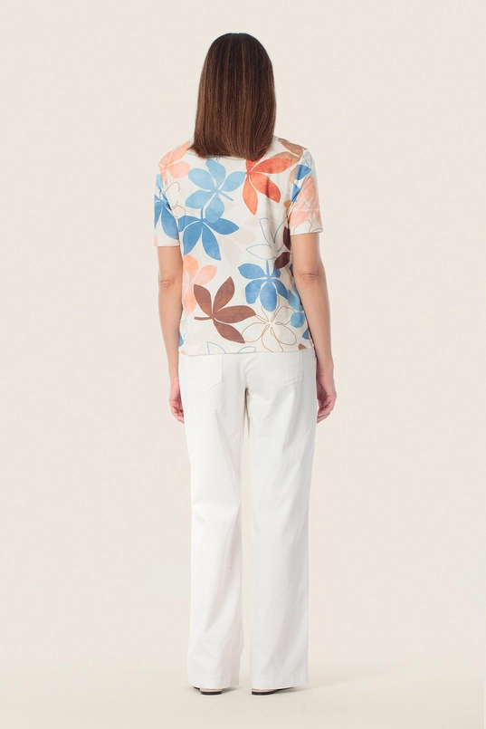 Shirt met botanische print