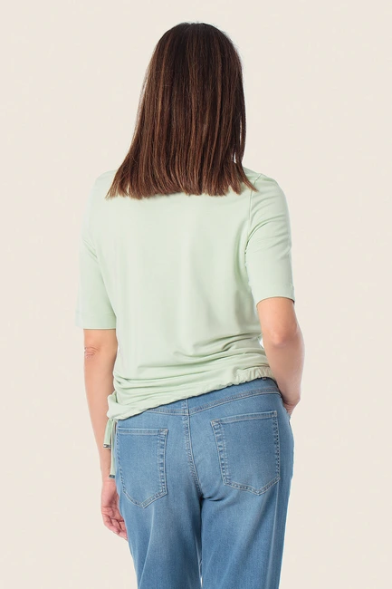 Shirt met glanzende print