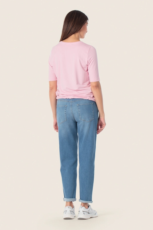 Shirt met glanzende print