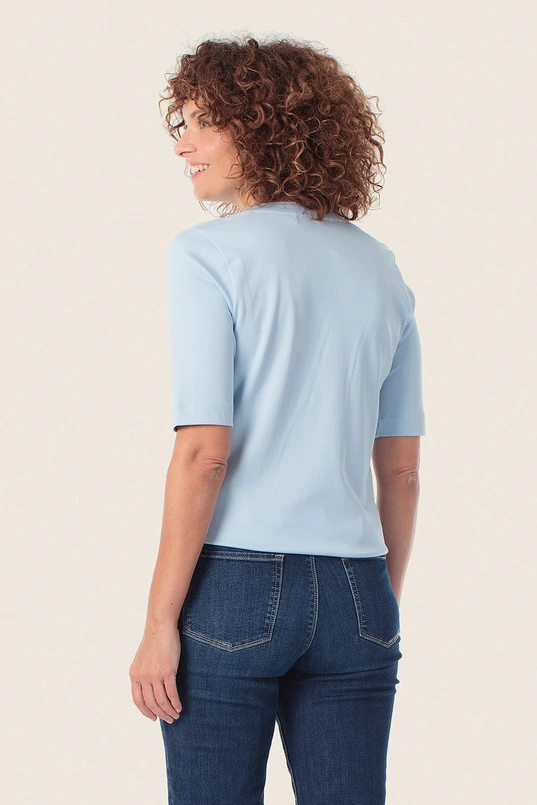Shirt met split-hals