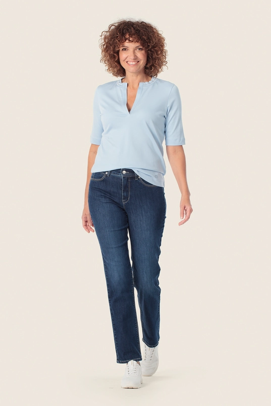 Shirt met split-hals