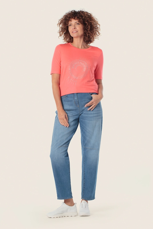 Shirt met strassapplicatie
