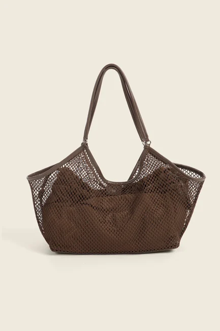 Shopper met meshstructuur