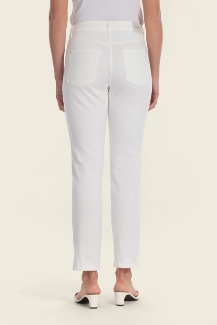Slim fit broek met stretch