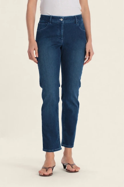 Slim fit broek met stretch