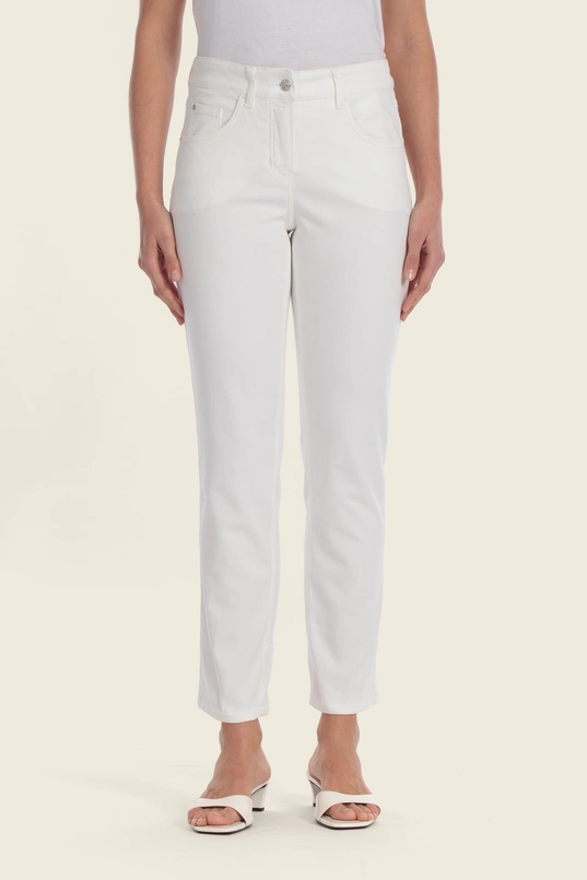 Slim fit broek met stretch