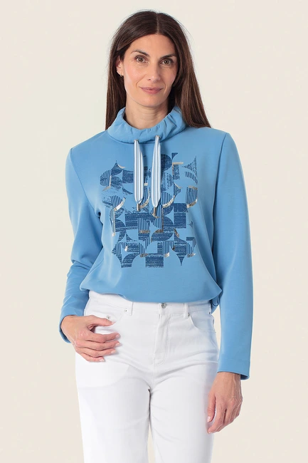Sweater met grafische print
