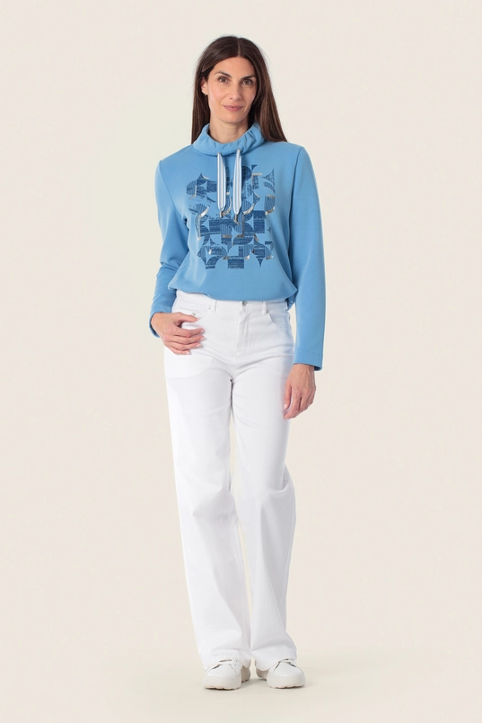 Sweater met grafische print