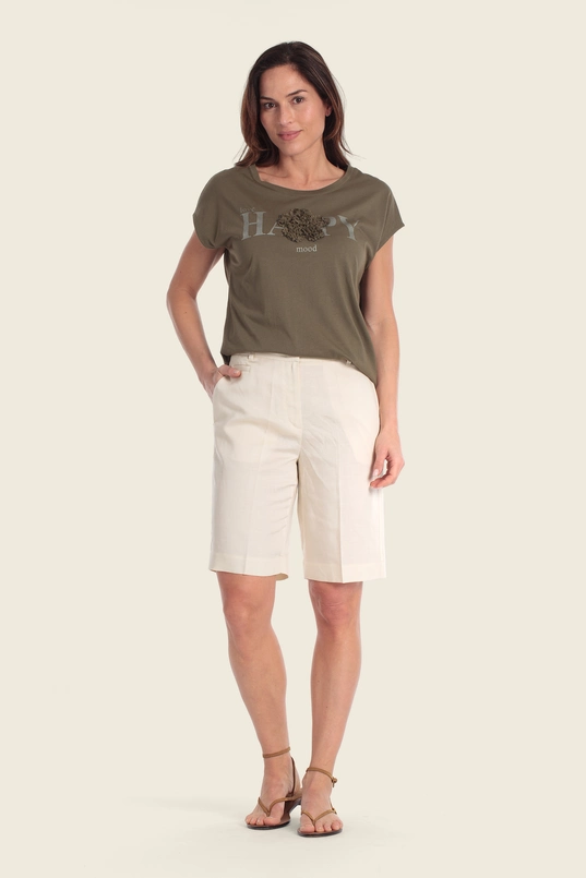 T-shirt met applicatie