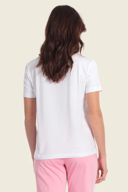 T-shirt met aquarelprint