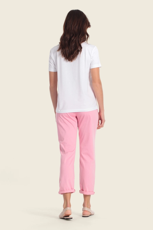 T-shirt met aquarelprint