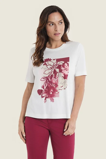T-shirt met bloemenprint
