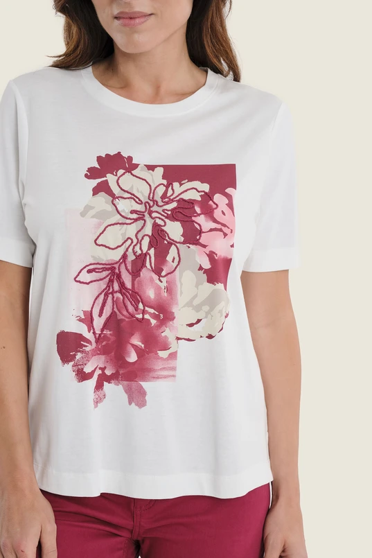T-shirt met bloemenprint