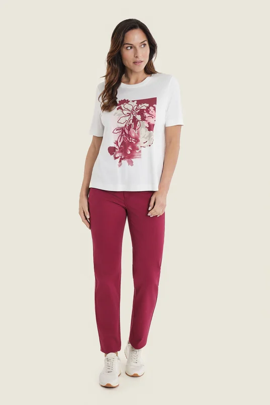 T-shirt met bloemenprint