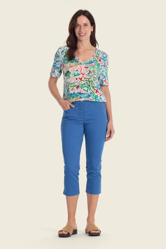 T-shirt met botanische print