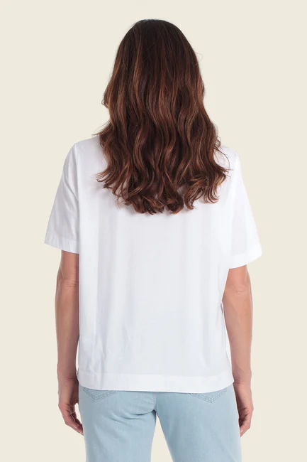 T-shirt met florale print