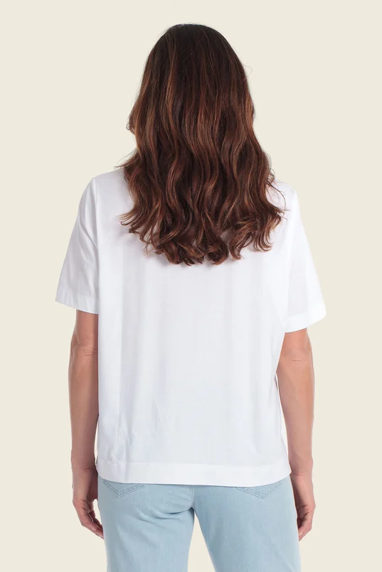 T-shirt met florale print