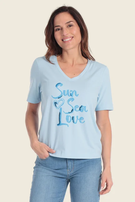 T-shirt met frontprint
