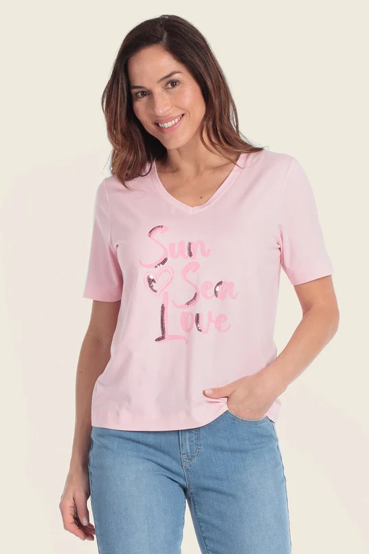 T-shirt met frontprint