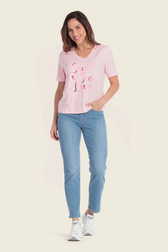 T-shirt met frontprint