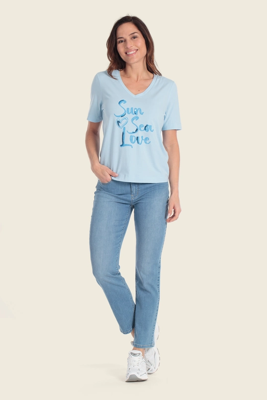 T-shirt met frontprint