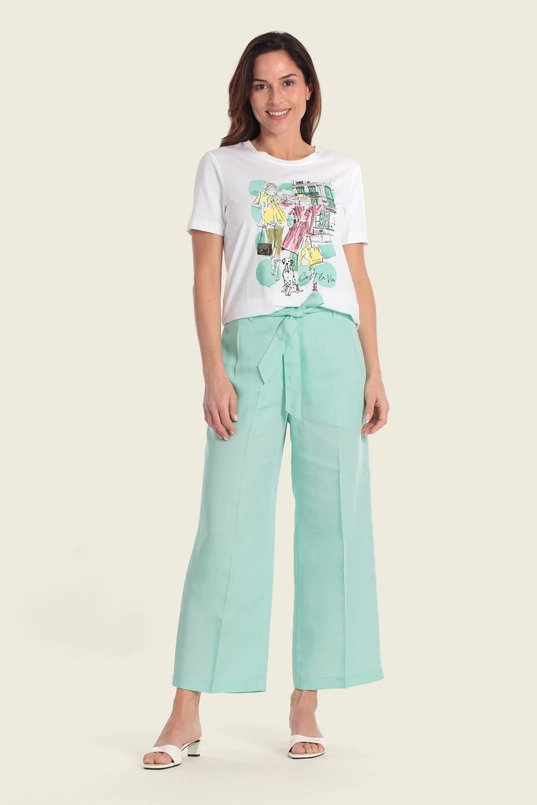 T-shirt met illustratieve print