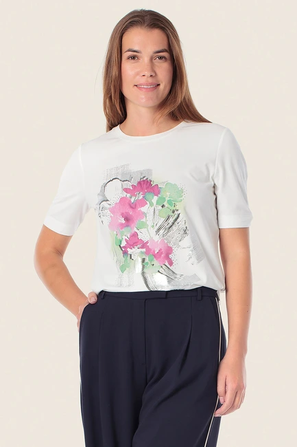 T-shirt met kunstprint