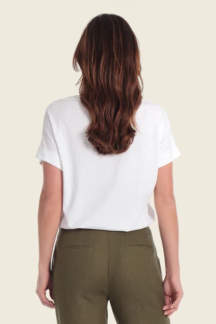 T-shirt met statement print