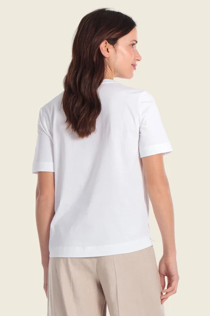 T-shirt met verfijnde print