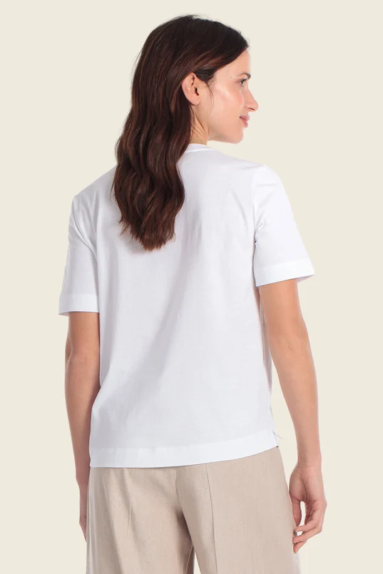 T-shirt met verfijnde print