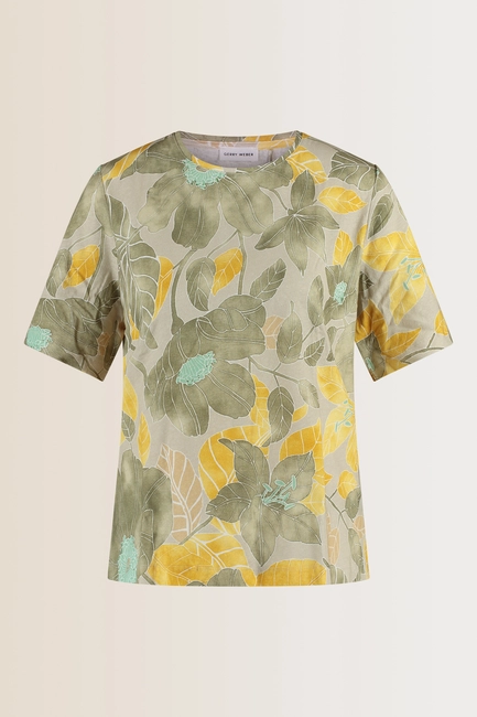 Top met botanische bloemenprint