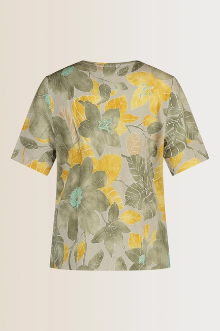 Top met botanische bloemenprint
