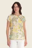Top met botanische print