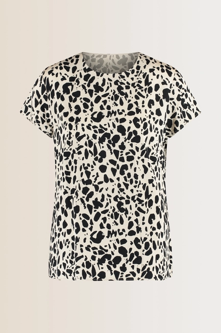 Top met grafische print