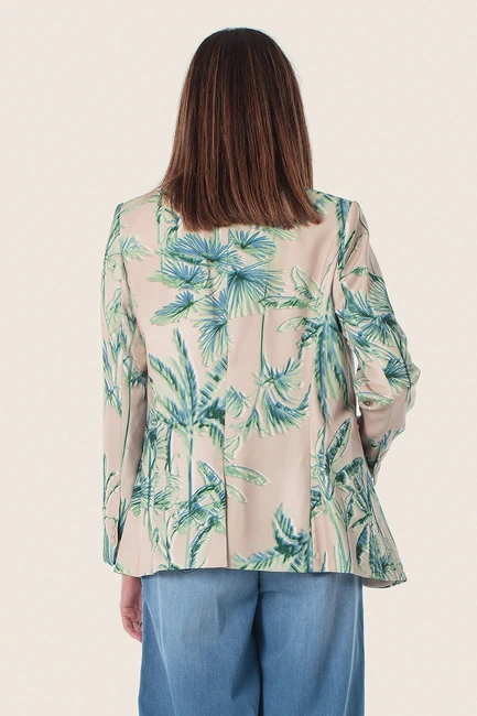 Tropische Print Blazer