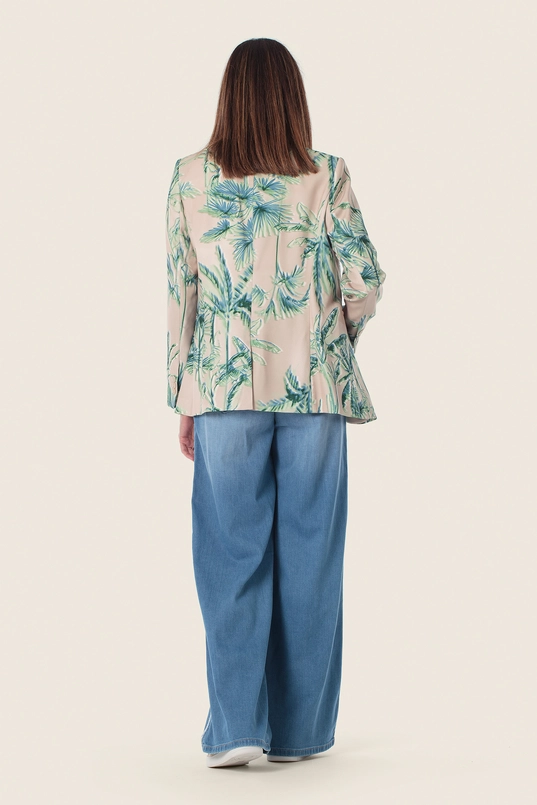Tropische Print Blazer