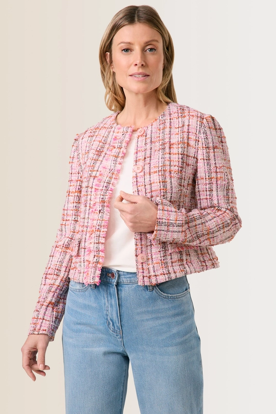 Tweed jasje met structuur