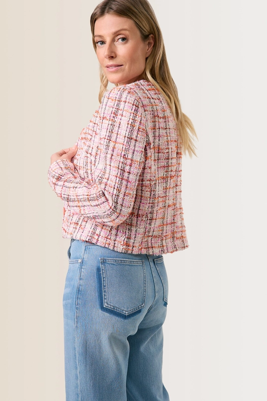 Tweed jasje met structuur