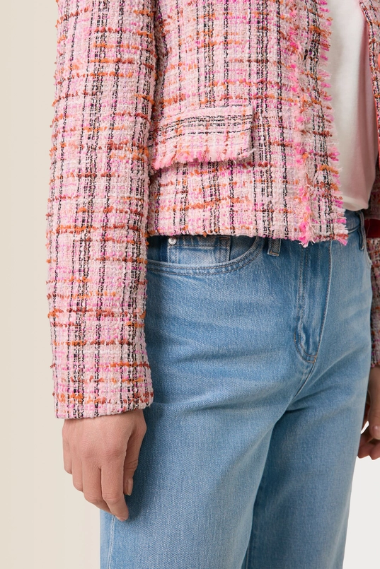 Tweed jasje met structuur