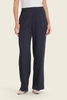 Wide leg broek met structuur
